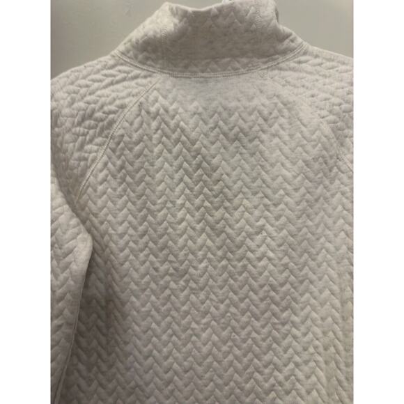 T by Talbots Mock Turtleneck Sweater with Side Zippers Ivory Size XS - Picture 4 of 9